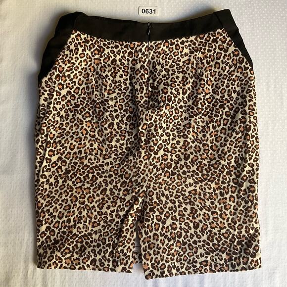 Elise Women’s Mini Skirt size XS, Leopard print Brown and Orange, 2 layers - Picture 6 of 6